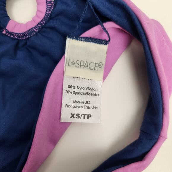L*Space Mercury Bikini Bottom in Indigo and Rosebud Size XS NWOT - Picture 3 of 4
